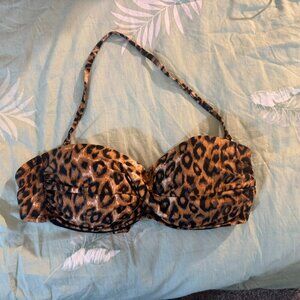 Kenneth Cole - leopard print halter bikini top